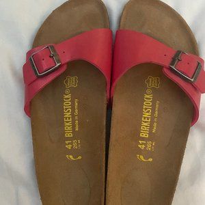 Gently Love Pink Birkenstock slip ons